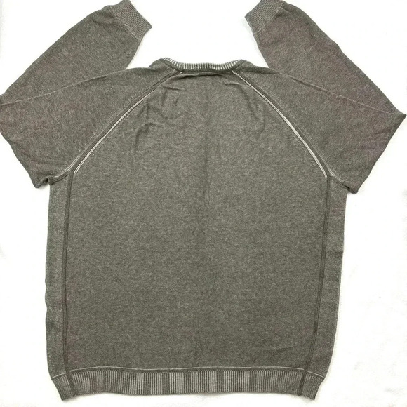 Tommy Bahama 100% Cotton Brown Crew Neck Heathered Mens Soft Sweater Size XL - Picture 9 of 15